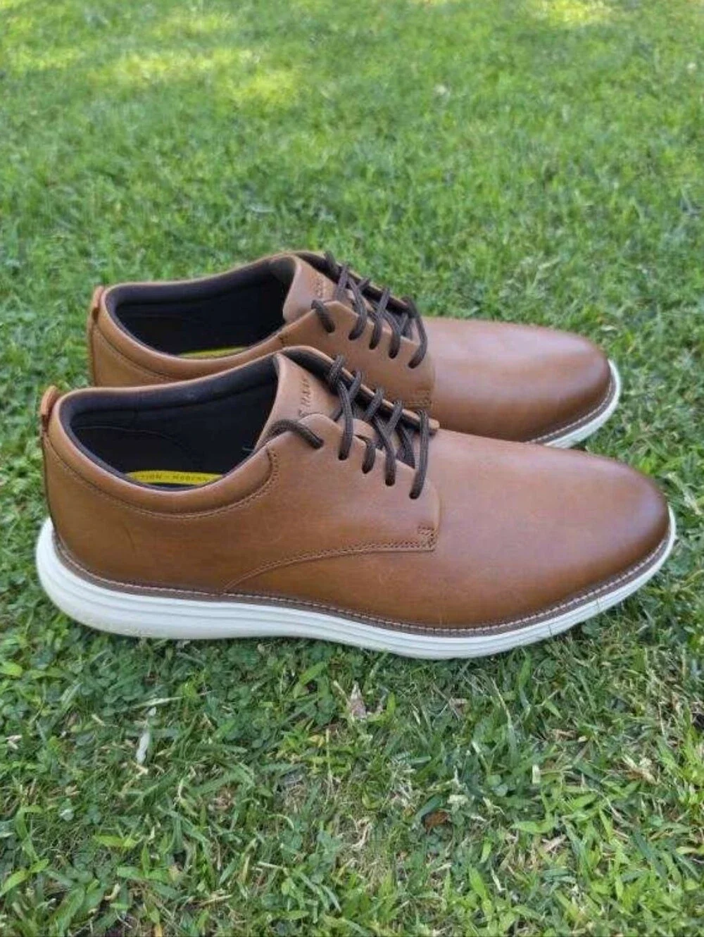 NEWCole Haan Grand+ Ultra Oxford Shoes Mens Size 8.5M British Tan Brown Leather